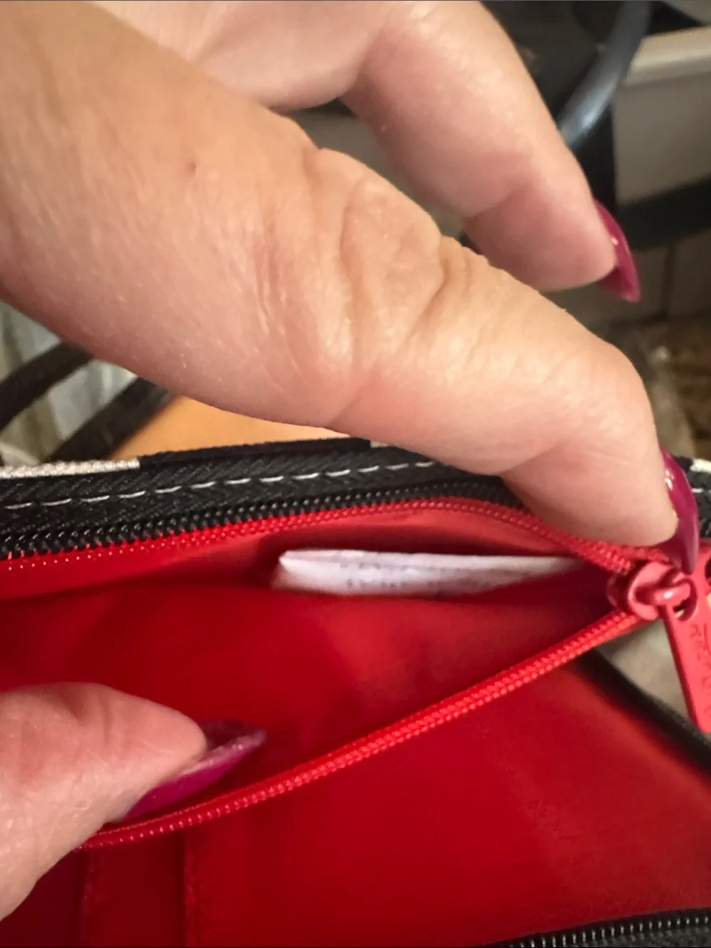 thirty-one Black & White Polka Dot ID Wristlet